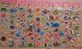 Sea Animals 6 sheets high detail 3D puffy stickers - £5.81 GBP