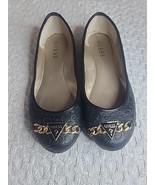 GUESS FLAT SHOES WOMEN Black GUESS F GENNA LOGO SIZE 7.5 Ballerina Style... - $34.19 CAD
