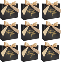 Small Thank You Gift Bag 24Pack - Party Favor Bags Treat Boxes with Gold... - £19.98 GBP