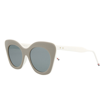 Thom Browne TB508 Grey White with Grey Sunglasses - £196.07 GBP