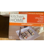 Sushi Master The Ultimate Sushi Maker Kit Rice Roll Mold Kitchen DIY + K... - $452.11 MXN