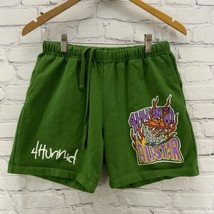 4 Hunnid Shorts Mens Sz S Green Stretch Athletic  - $19.79