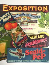 Early Vintage Advertising Unused Can Labels (Qty 5) NOS Sunkist Lemons C... - $29.99