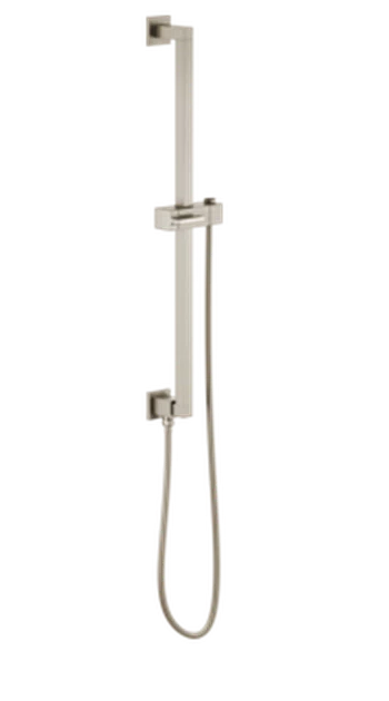 Brizo Universal Showering Linear Square Slide Bar With Hose - Luxe Nickel - $841.50