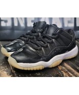 Jordan Retro 11 Low Black Patent Basketball Shoes 528896-001 Boy/Girl si... - $96.23 CAD
