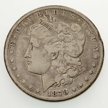 1878-CC $1 Silver Morgan Dollar in Very Good Condition, Light Gray Color - £213.59 GBP