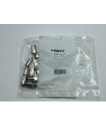 NEW Festo NPQH-D-M5-Q6-P10 Push-In Fitting Pack of 10 PN# 578335 - £29.73 GBP