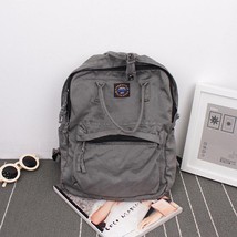 Street Art Literary Canvas Backpack Minimalist Retro Backpack Wild Leisu... - £41.76 GBP
