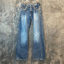 Ariat Jeans Mens 28x32 Medium Wash Fade Slim Straight Western Work Outdoors - $25.38