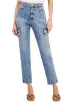 MSRP $90 Inc International Concepts High Rise Cargo Jeans Blue Size 12 - $54.45