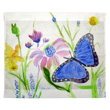 Betsy Drake Betsy&#39;s Blue Morpho Outdoor Wall Hanging 24x30 - £39.55 GBP
