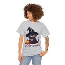 Halloween black cat and pumpkin t shirt women and men Unisex Heavy Cotton Tee - £12.63 GBP+