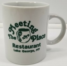 AG) Vintage The Meeting Place Restaurant Promotional Mug Lake George, Ne... - £15.73 GBP