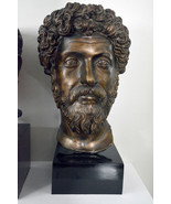 Marcus Aurelius Roman Emperor bust on base Museum Replica Reproduction - $16,739.62 MXN
