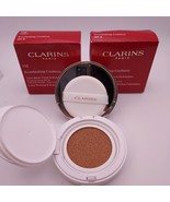 LOT OF 2 Clarins Everlasting Cushion Long Wear Hydrating Foundation 112 ... - $24.19 CAD