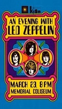 Led Zeppelin at Memorial Stadium 03/23/1970 Refrigerator Magnet #05 - £78.66 GBP