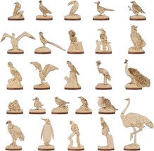 100 Pieces Of Laser-Cut Plywood Markers With 25 Different Bird Types And - $39.92