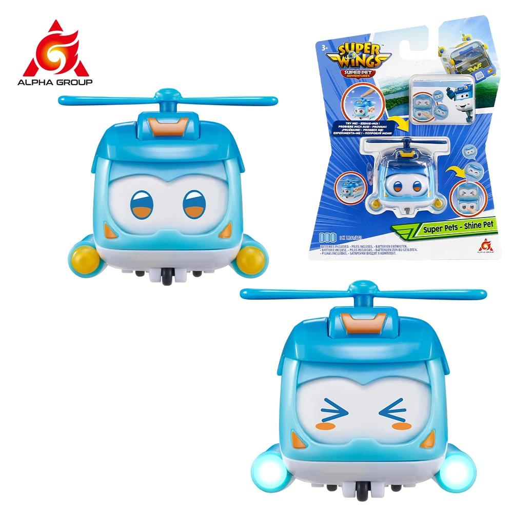 Super Wings Super Pet-Shine Pet Stackable Kid With Lights Wheels Can Change - £18.67 GBP