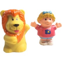 Shelcore Lion Little Blond Girl Toy Figure Animal Zoo Chunky People Pretend Play - £8.84 GBP
