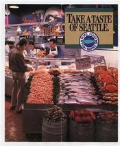 Pure Food Fish Market Brochure Pike Place Seattle Washington  - $11.88