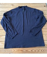 Lululemon Men’s Mock Neck Long sleeve shirt size XL Black T1 - £27.94 GBP
