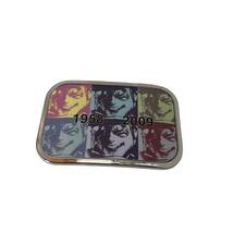 Michael Jackson King of Pop Metal Belt Buckle Shiny Unisex  Block Art 19... - $15.35