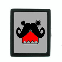Cool Mustache D3 Small Black Case Card Money Holder - £11.07 GBP