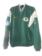 Green Bay Packers NFL Team Apparel On Field Jacket Sz L/G/G Reebok Wool ... - $49.49