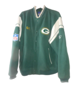Green Bay Packers NFL Team Apparel On Field Jacket Sz L/G/G Reebok Wool ... - £38.83 GBP
