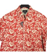 Black Brown 1826 Men&#39;s S/S Shirt Hawaiian Floral Island Print Red Size L... - £19.74 GBP