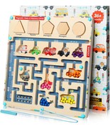 Magnetic Color and Number Maze Montessori Toys for 3 Year Old Wooden Mon... - £43.87 GBP