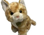 Myonie Tots Orange Kitten Cat Plush Stuffed Animal 9 inch Realistic Whit... - £11.78 GBP