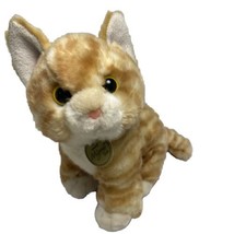 Myonie Tots Orange Kitten Cat Plush Stuffed Animal 9 inch Realistic White Paws - £11.75 GBP