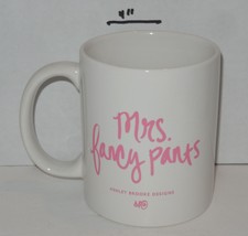 Mrs. Fancy Pants Coffee Mug Cup pink white By Ashley Brooke Designs - £7.65 GBP