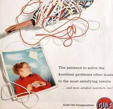 1958 Gulf Gasoline And Oil Corporation Advertisement Automobilia Kite DW... - $29.99