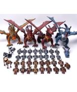 Mega Bloks Construx Dragons Metal Ages Dragon Soldiers Figures Huge lot - £57.34 GBP