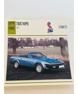 Classic Car Print Automobile picture ephemera 6&quot; litho Triumph TR7 Brita... - £10.36 GBP