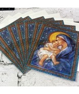 Madonna And Child Christmas Cards Matching Lot Of 7 By Lang Religious Ch... - $11.88