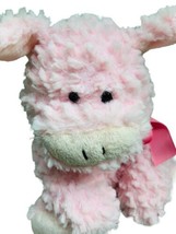 Nat And Jules Plush Demdaco Pink Pig Super Soft Toy Sitting Floppy Lovey - £10.61 GBP