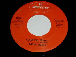 Daniel Boone Beautiful Sunday Truly Julie 45 Rpm Record Vintage Mercury Label - £12.75 GBP