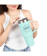 Be Still Psalm 46:10 Tumbler 40oz Christian Wreath Insulated Handle Stra... - $61.90
