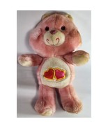 Care Bear Love A Lot 1983 13in Plush Pink Hearts Kenner Vintage - £14.67 GBP