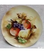 Enesco Japan Handpainted FRUIT 8 3/4&quot; Plate E2371 Artist Signed Vintage ... - $14.99