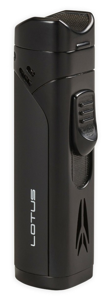 Lotus Monarch Quad Flame w/Cigar Rest &amp; Punch Black Matte and Rubber - L... - $35.28
