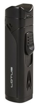 Lotus Monarch Quad Flame w/Cigar Rest &amp; Punch Black Matte and Rubber - L... - $35.28
