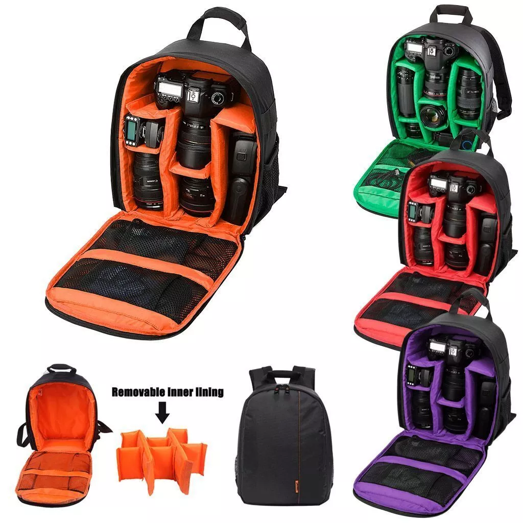 Camera Backpack Shoulder Bag Waterproof Case for Canon Nikon Sony DSLR D... - €22,65 EUR