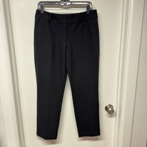 Ann Taylor LOFT Womens Curvy Slim Cropped Ankle Dress Pants Size 6 Black - $25.74