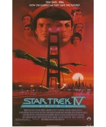 Star Trek IV 11x17 Inch Repro Movie Poster Voyage Home Kirk Spock Klingo... - £10.03 GBP