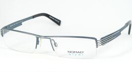 NOMAD MIAMI 1695N BL 060 BLUE SILVER EYEGLASSES GLASSES 52-18-140mm MOREL FRANCE - $67.00