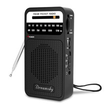 Pocket Radios, Battery Operated Am Fm Radio With Loud Speaker, Great Rec... - $27.99